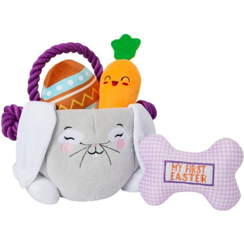 Frisco Easter Puppy Plush Dog Toy, Small/Medium, 4 count