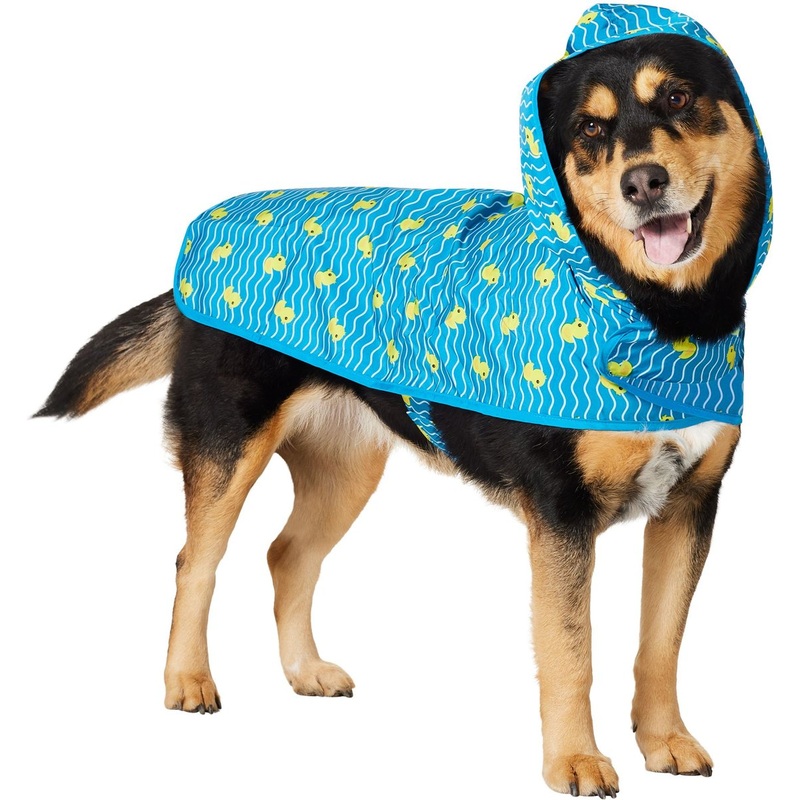 Frisco Lightweight Rubber Ducky Dog Raincoat