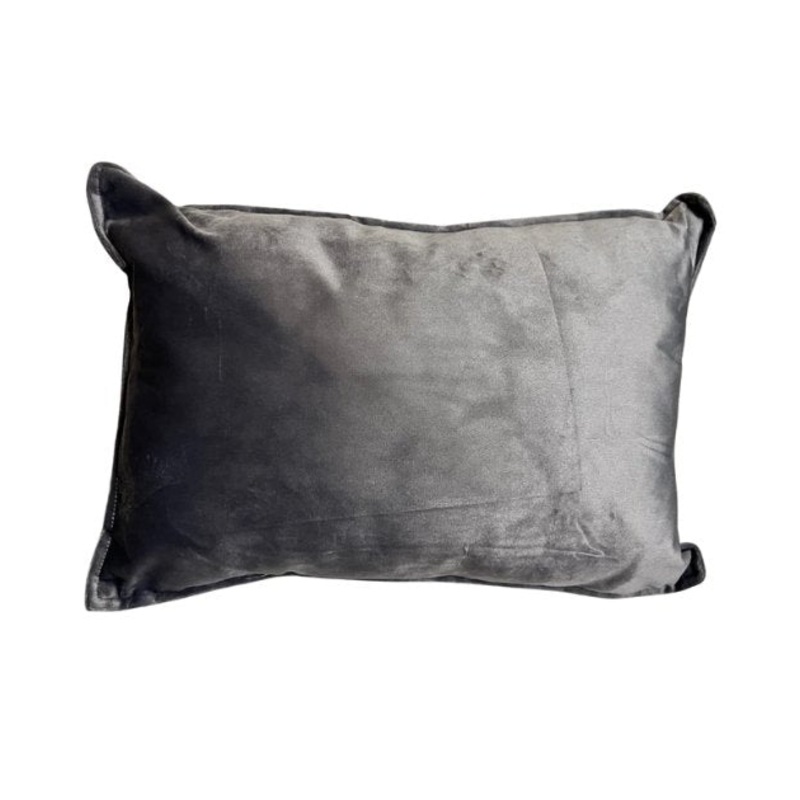 Big Borky Dog Head Pillow (Cloudy Grey)