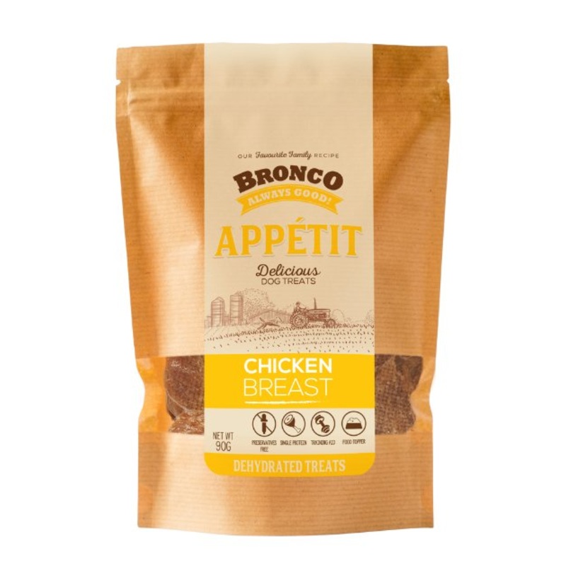 Bronco Apptit Dehydrated Dog Treats (Chicken Breast)
