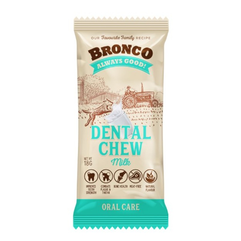 Bronco Dental Dog Chew (Milk)
