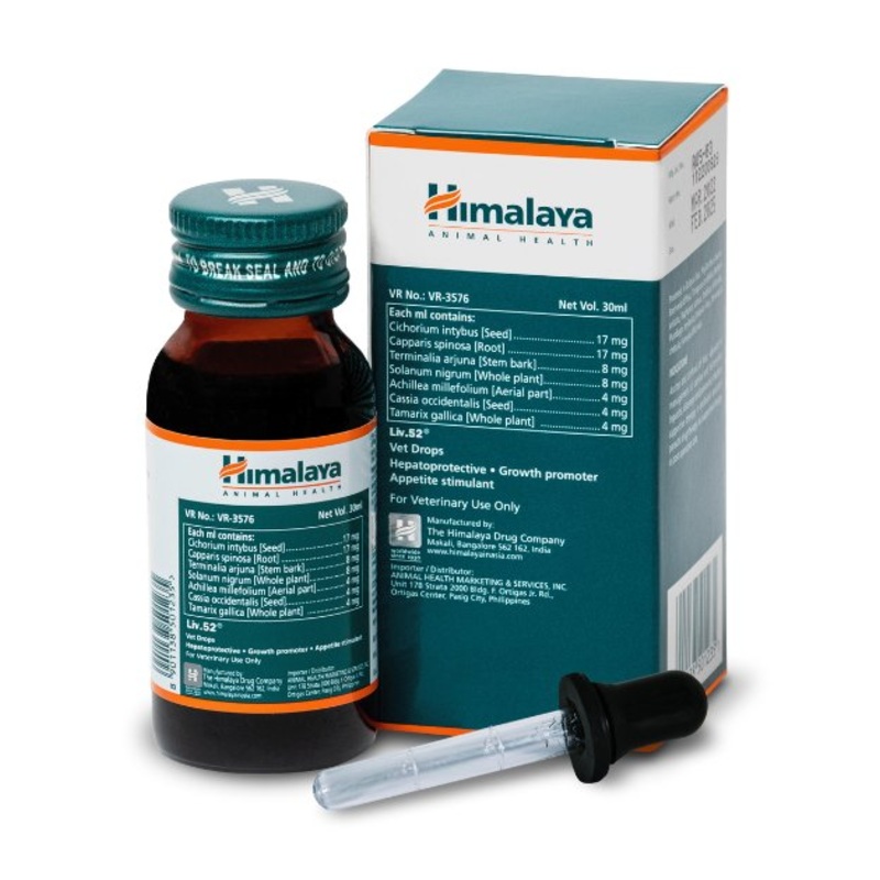 Himalaya Liv. 52 Vet Drops For Dogs & Cats (Liver & Appetite Stimulant)