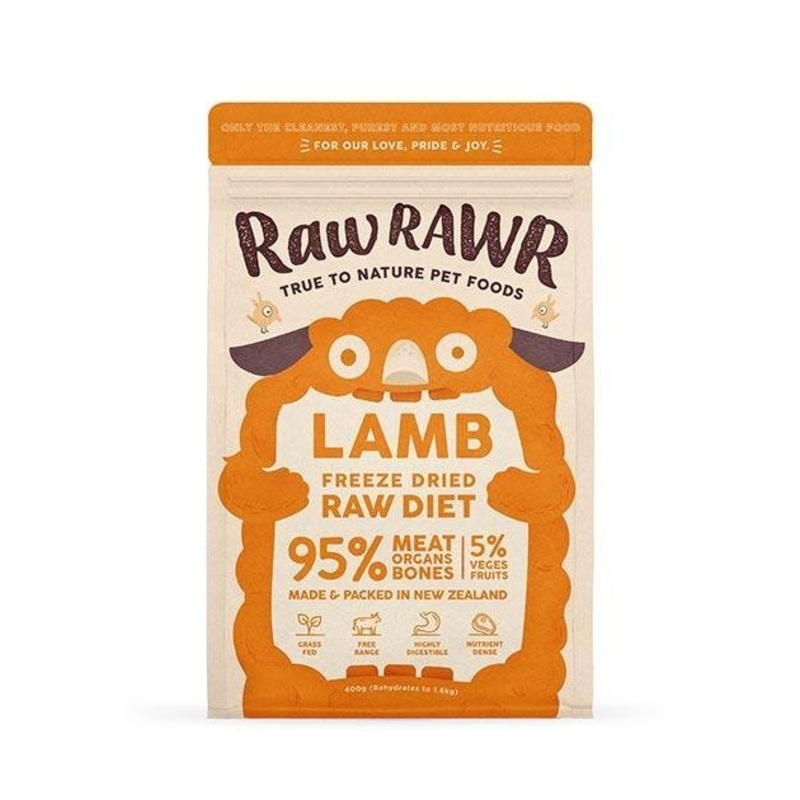 Raw Rawr's Freeze Dried Lamb Balance Diet Dog Food