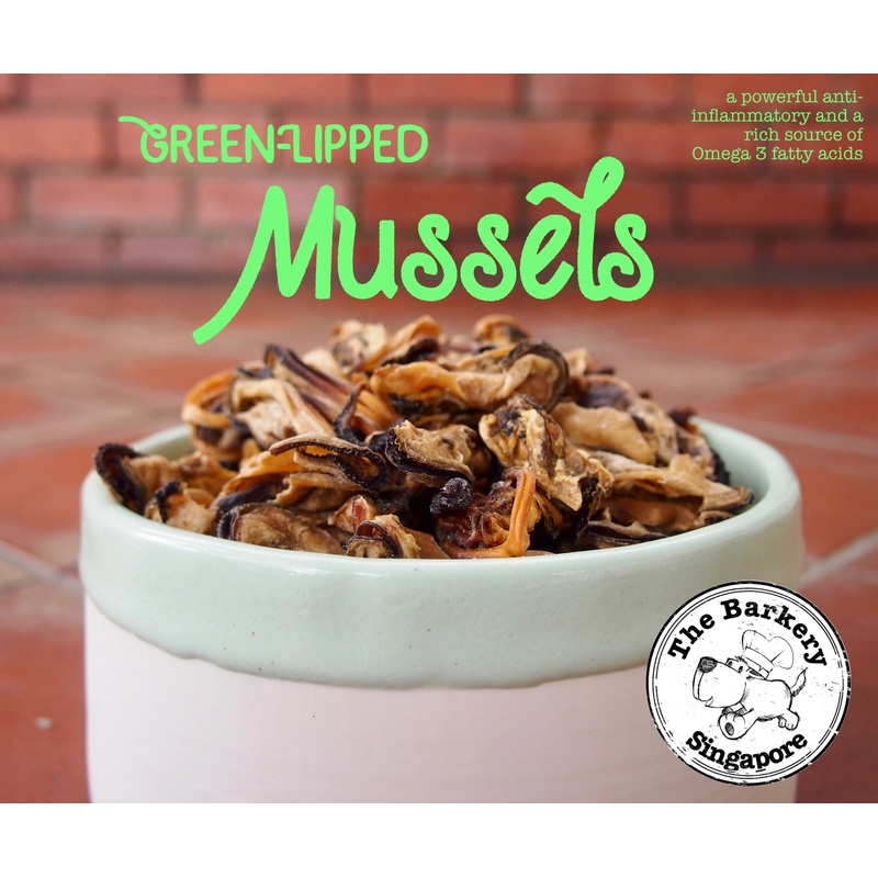 The Barkery Dehydrated Green Lipped Mussels Dog Treats