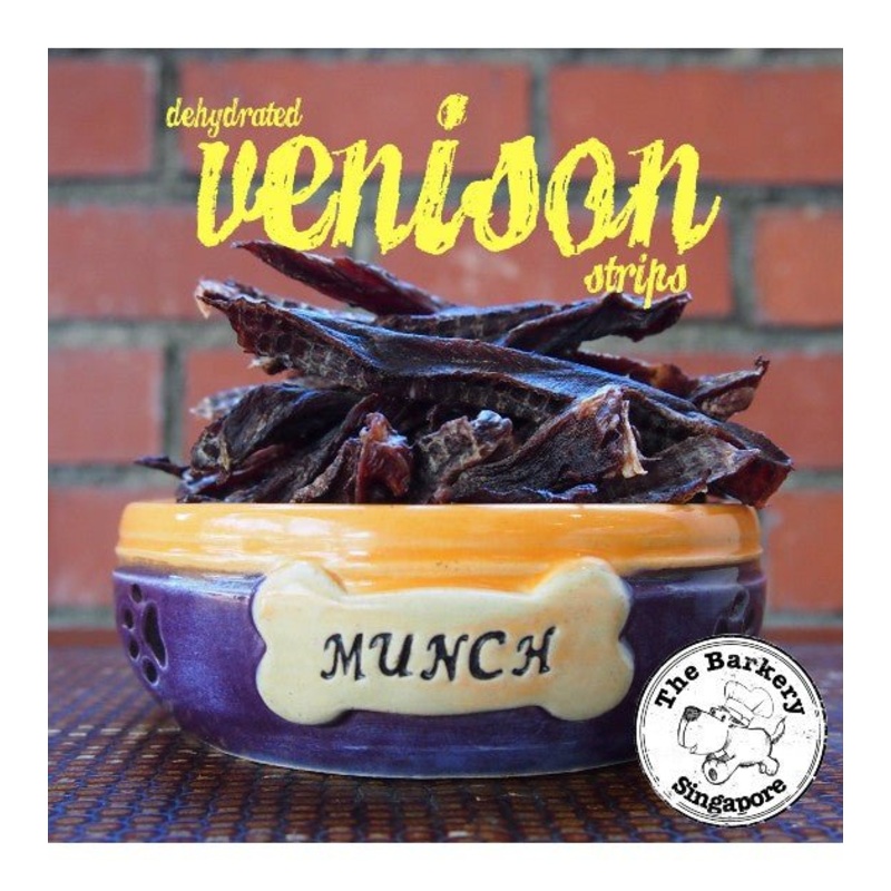 The Barkery Venison Strips Dog Treats