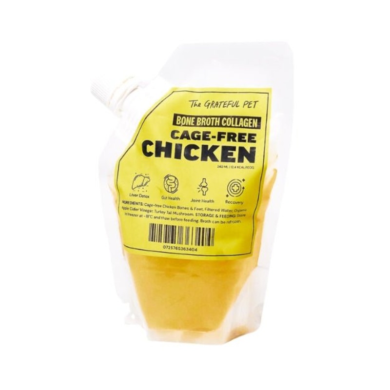 The Grateful Pet Bone Broth Collagen for Dogs & Cats (Chicken)