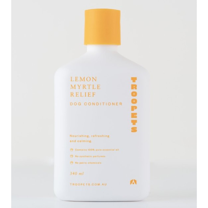 Troopets Essential Oil Dog Conditioner (Lemon Myrtle Relief)