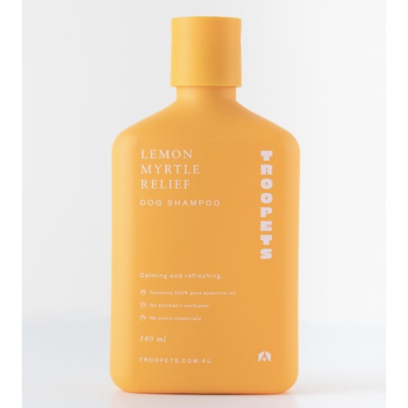 Troopets Essential Oil Dog Shampoo (Lemon Myrtle Relief)