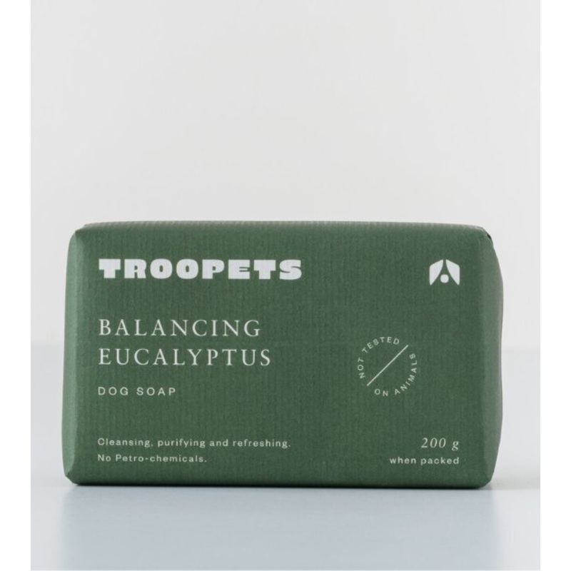 Troopets Essential Oil Dog Soap (Balancing Eucalyptus)