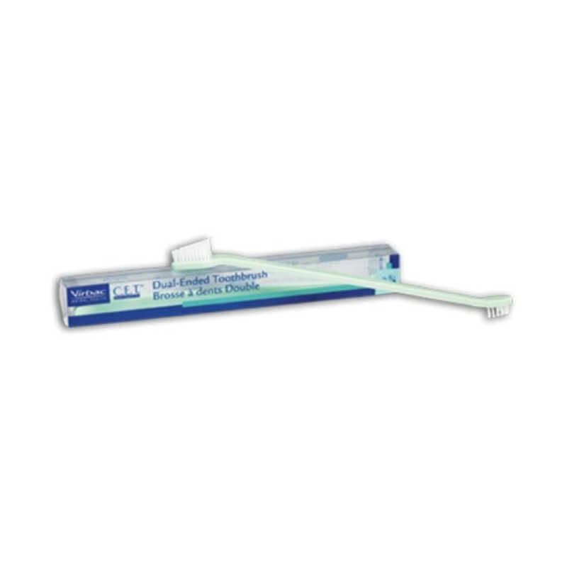 Virbac C.E.T. Dual-Ended Toothbrush For Dogs & Cats (Assorted Colours)