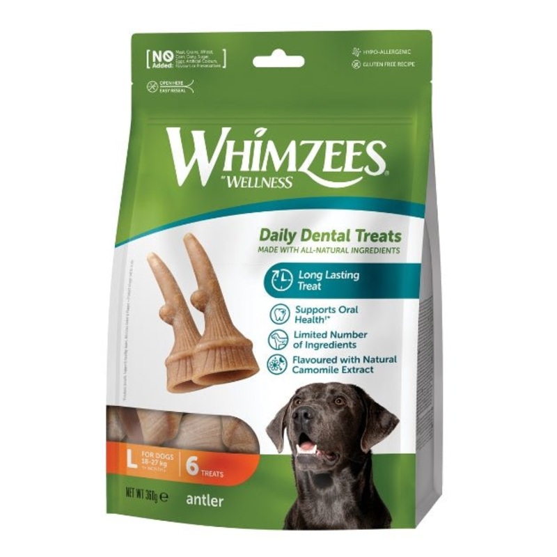 Whimzees Occupy Antler Dental Dog Chews