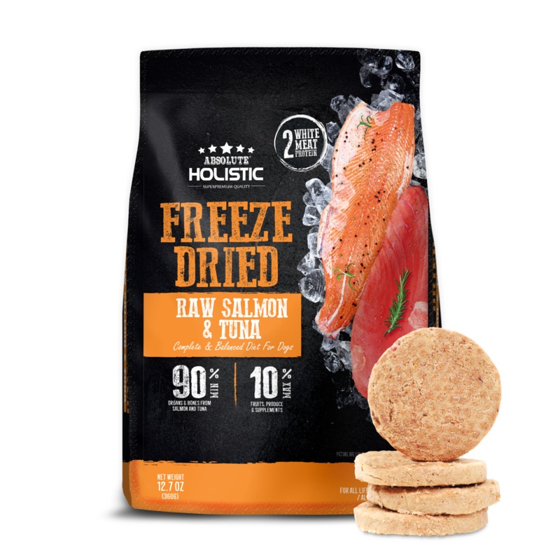 Absolute Holistic Freeze Dried Patties Dog Food (Salmon & Tuna)