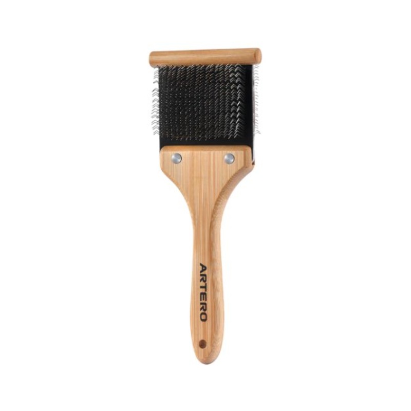 Artero Nature Collection Bamboo Double Flexible Slicker Brush (M) For Dogs & Cats