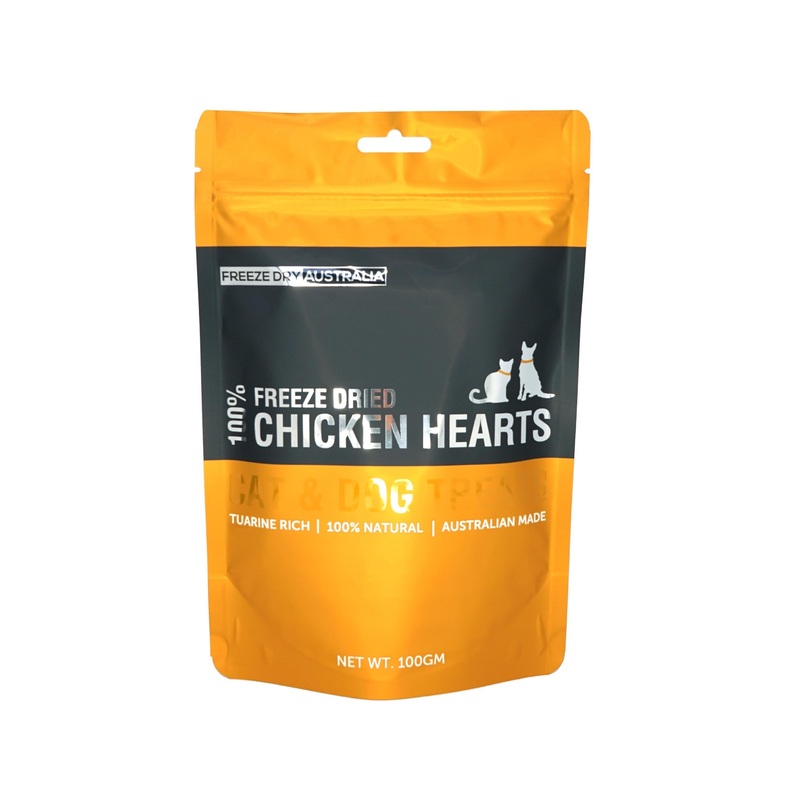 Freeze Dry Australia Chicken Hearts Freeze Dried Cat & Dog Treats