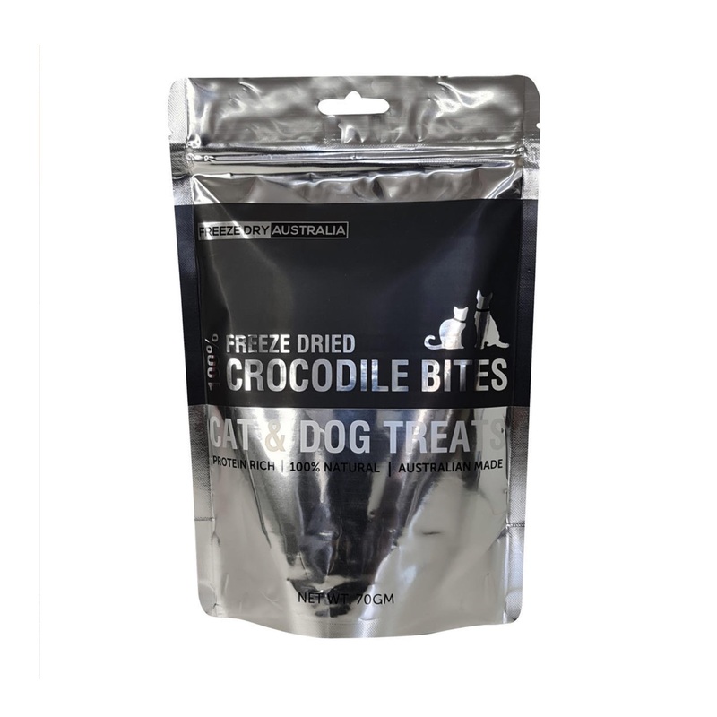 Freeze Dry Australia Crocodile Bites Freeze Dried Cat & Dog Treats