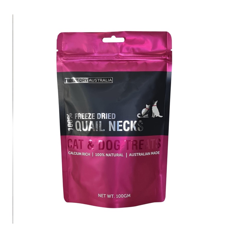 Freeze Dry Australia Quail Necks Freeze Dried Cat & Dog Treats