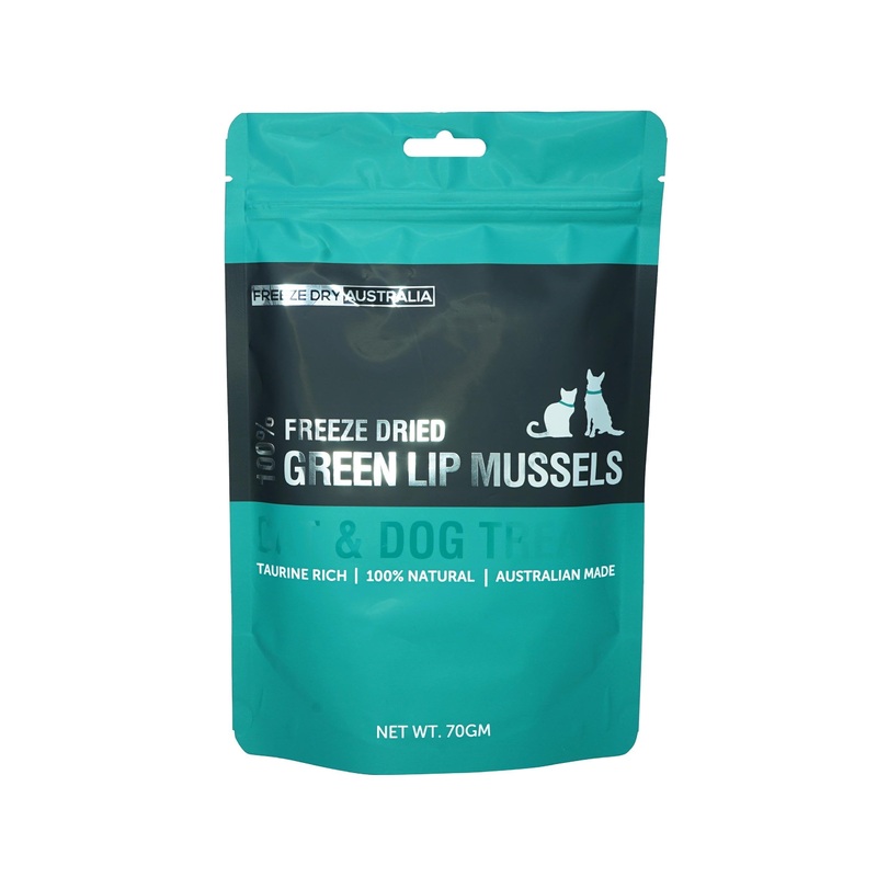 Freeze Dry Australia Whole Green Lip Mussels Freeze Dried Cat & Dog Treats