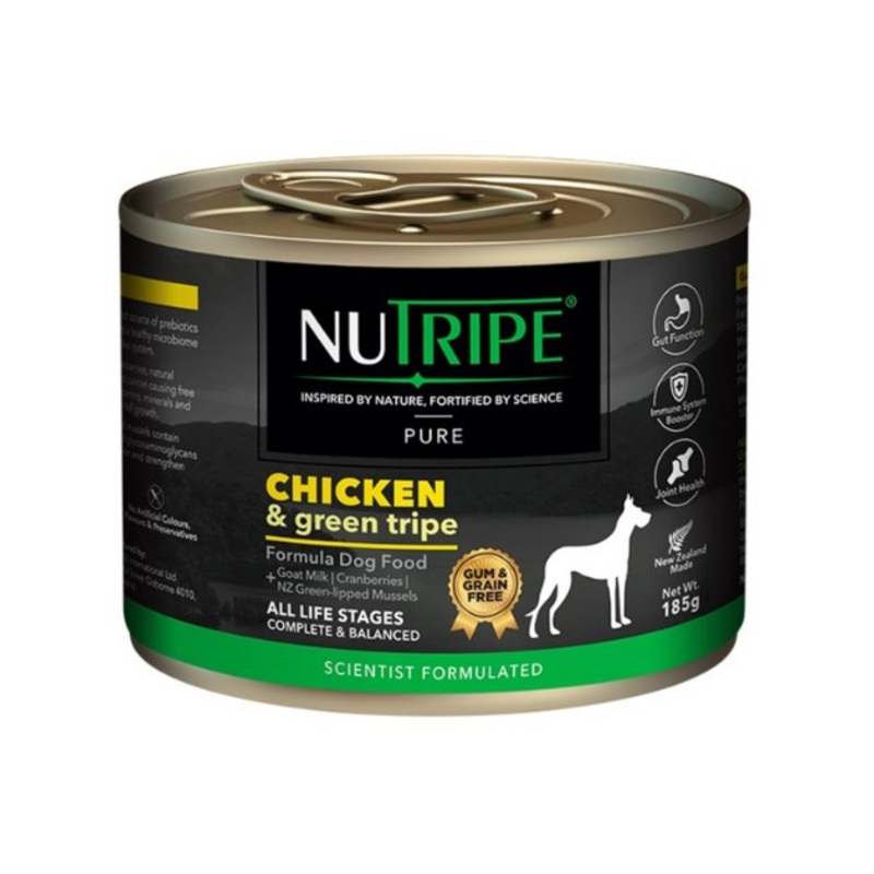 Nutripe Pure Chicken & Green Tripe Grain Free Wet Dog Food