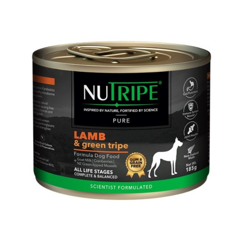 Nutripe Pure Lamb & Green Tripe Grain Free Wet Dog Food