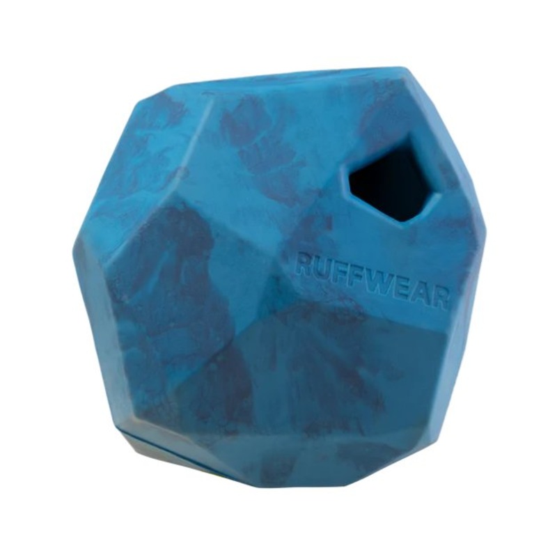 Ruffwear Gnawt-a-Rock Natural Rubber Treat Dispenser Throw Dog Toy (Blue Pool)