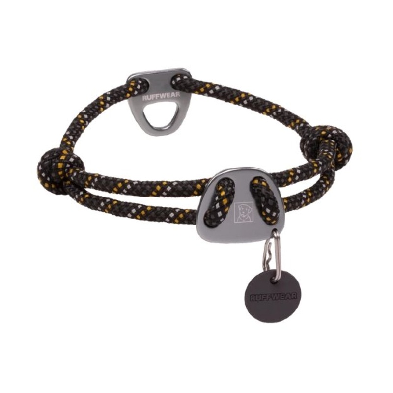 Ruffwear Knot-a-Collar Reflective Adjustable Rope Dog Collar (Obsidian Black)