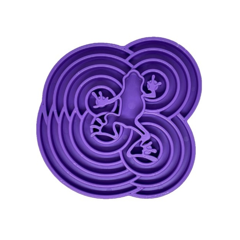 SodaPup Enrichment Feeding Tray For Dogs (Purple Water Frog)