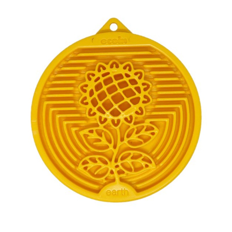 SodaPup Ultra-Durable Enrichment Snacking Coin For Dogs (Round / Yellow Earth)