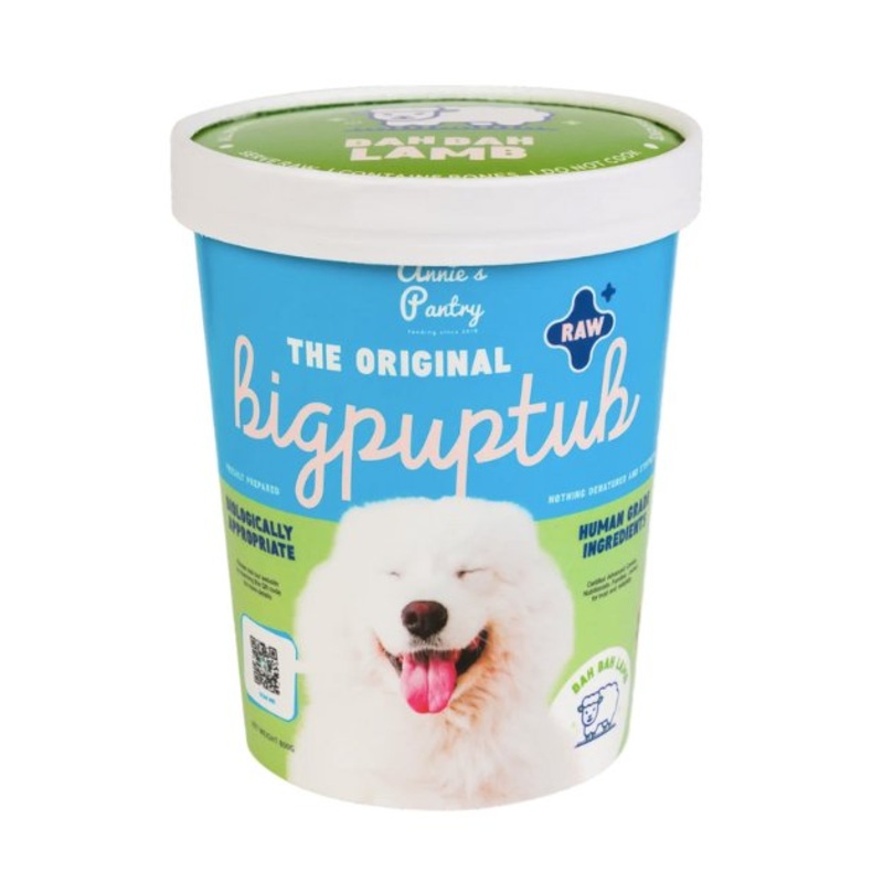 Annie's Pantry BigPupTubs Raw Dog Food (Bah Bah Lamb)