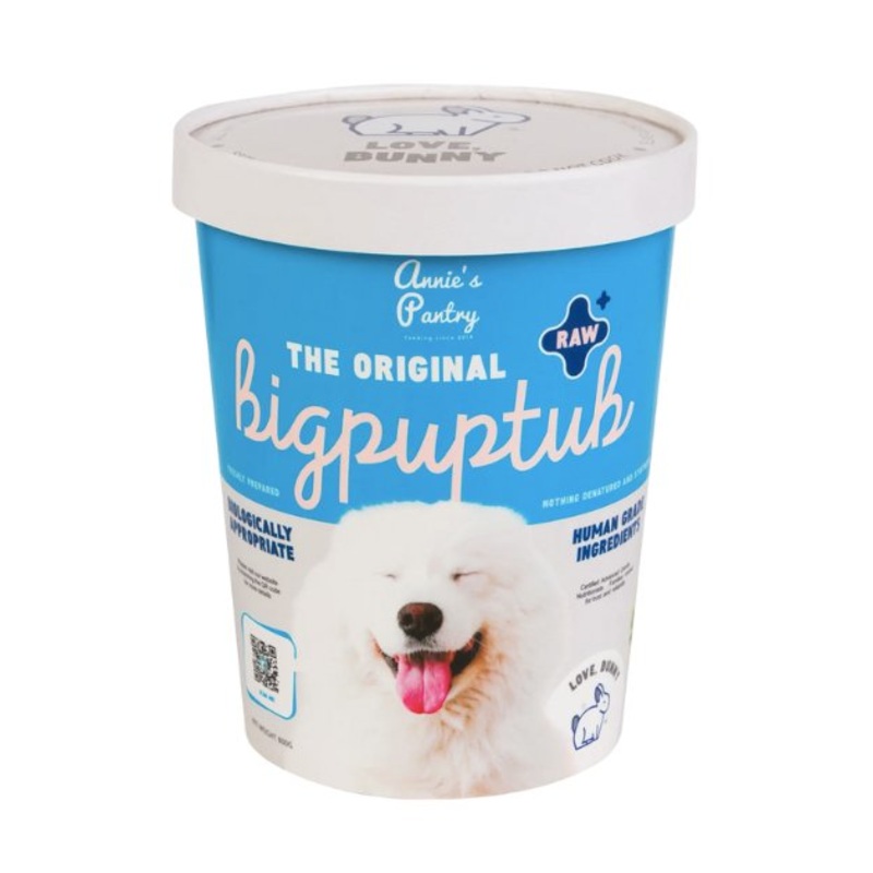 Annie's Pantry BigPupTubs Raw Dog Food (Love, Bunny)