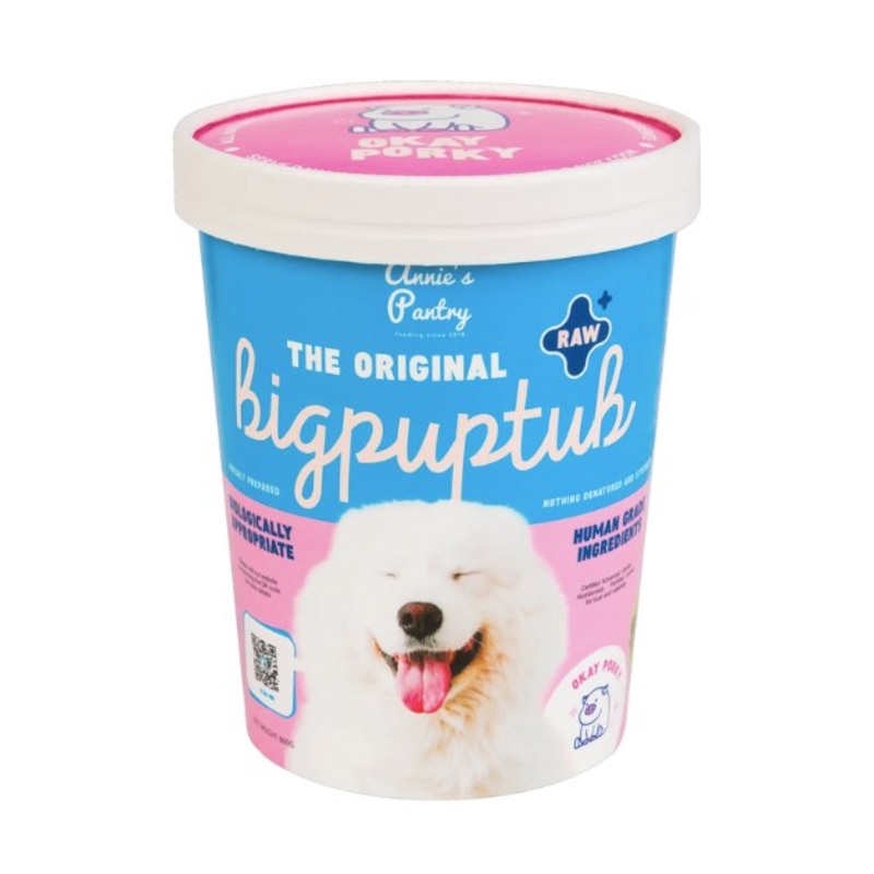 Annie's Pantry BigPupTubs Raw Dog Food (Okay Porky)