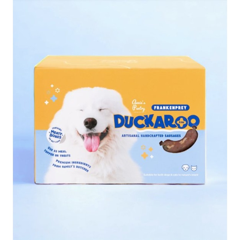 Annie's Pantry Frankenprey Sausages for Dogs & Cats (Duckaroo)
