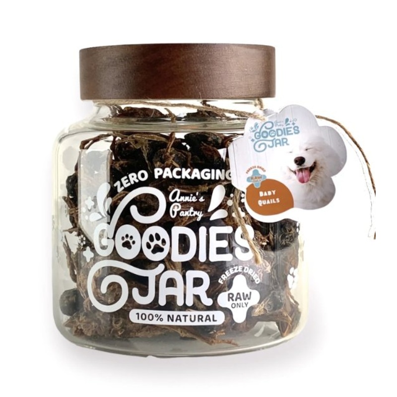 Annie's Pantry Goodies Jars Freeze-Dried Dog Treats (Baby Quails)