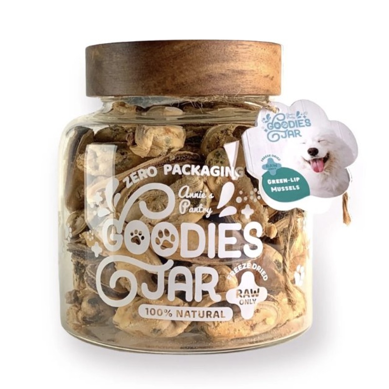Annie's Pantry Goodies Jars Freeze-Dried Dog Treats (Green-Lip Mussels)