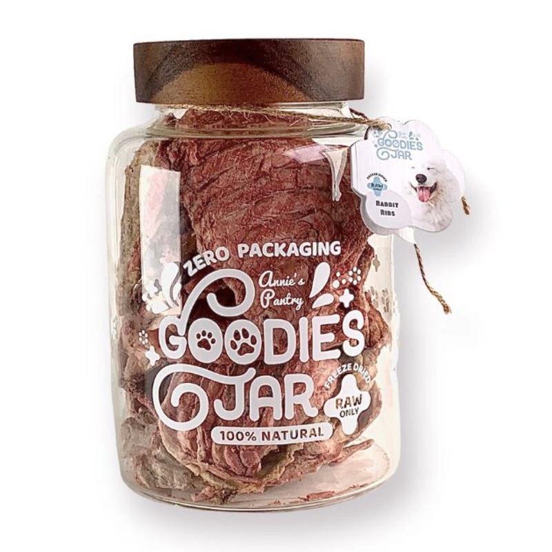 Annie's Pantry Goodies Jars Freeze-Dried Dog Treats (Rabbit Ribs)