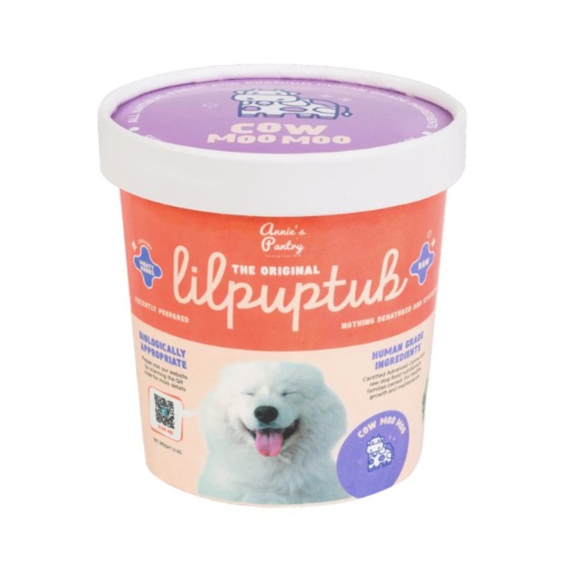 Annie's Pantry LilPupTubs Raw Dog Food (Cow Moo Moo)