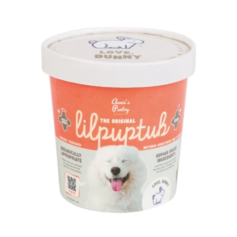 Annie's Pantry LilPupTubs Raw Dog Food (Love, Bunny)