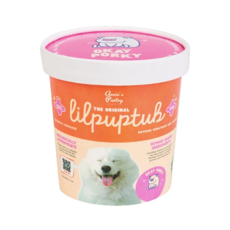 Annie's Pantry LilPupTubs Raw Dog Food (Okay Porky)