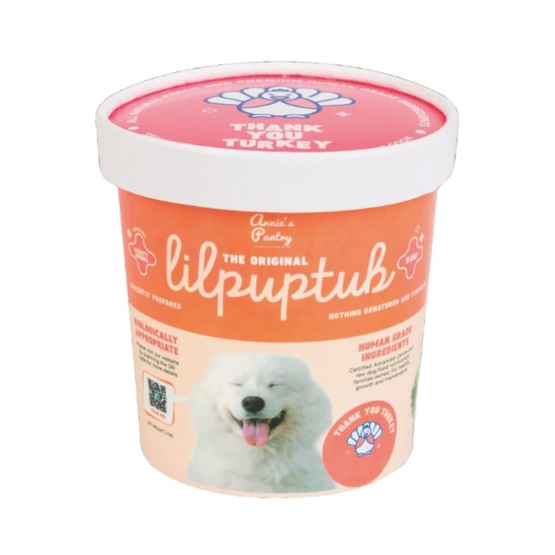 Annie's Pantry LilPupTubs Raw Dog Food (Thank You Turkey)