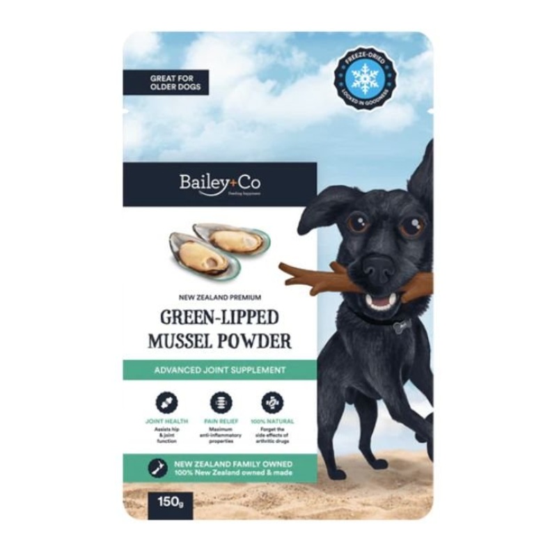Bailey+Co New Zealand Freeze Dried Advanced Joint Supplement (Green-Lipped Mussel Powder)