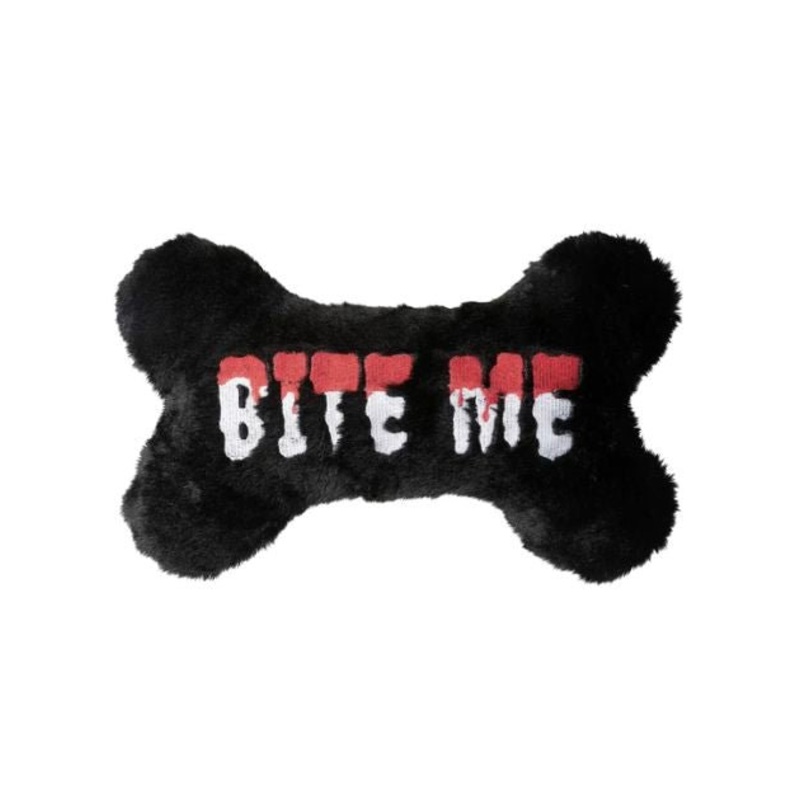 FuzzYard Halloween Bite Me Bone Plush Dog Toy