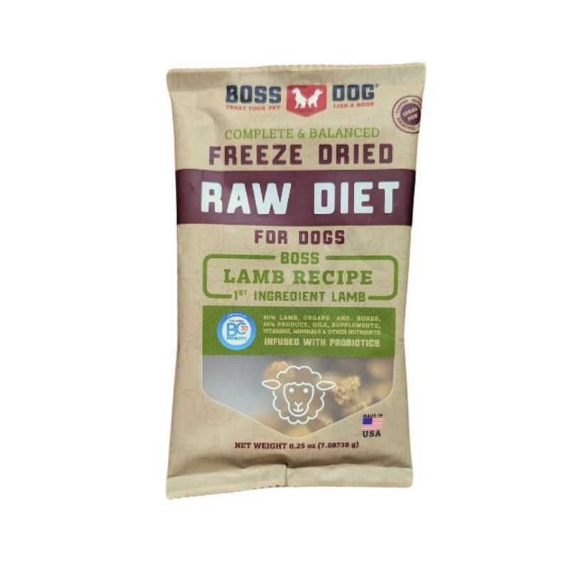 GIFT WITH PURCHASE >$120: Boss Dog Freeze Dried Dog Food Trial Pack (1 x Random Flavour)
