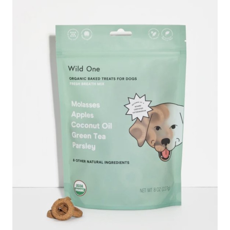 Wild One Organic Baked Dog Treats (Fresh Breath Mix)