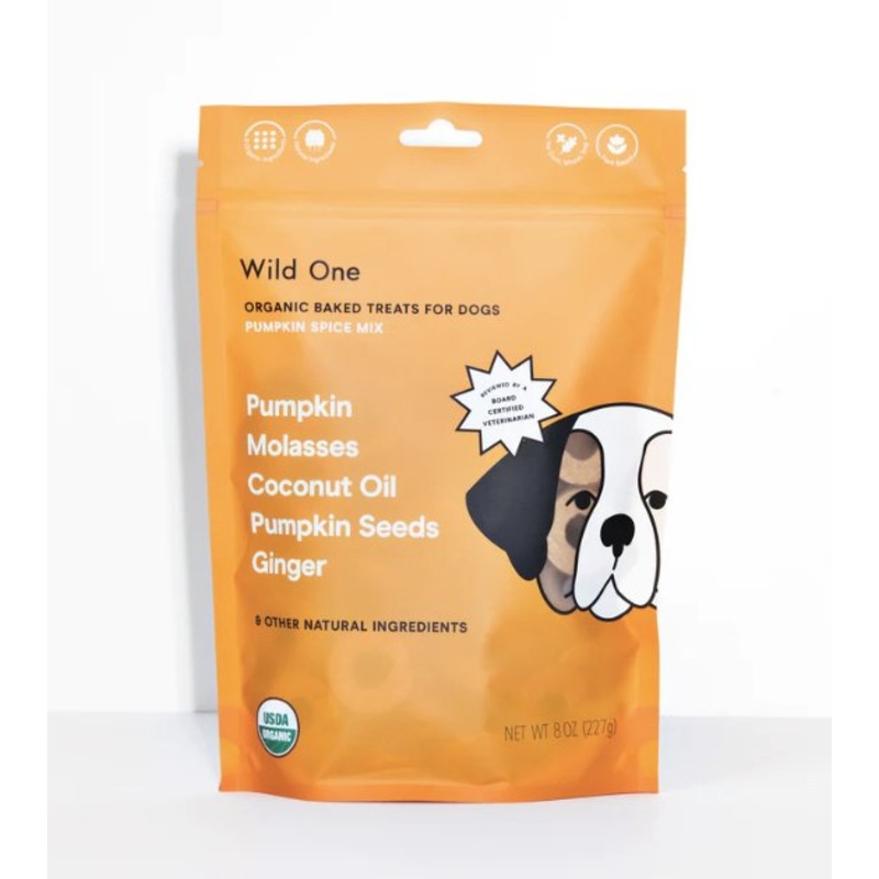 Wild One Organic Baked Dog Treats (Pumpkin Spice Mix)