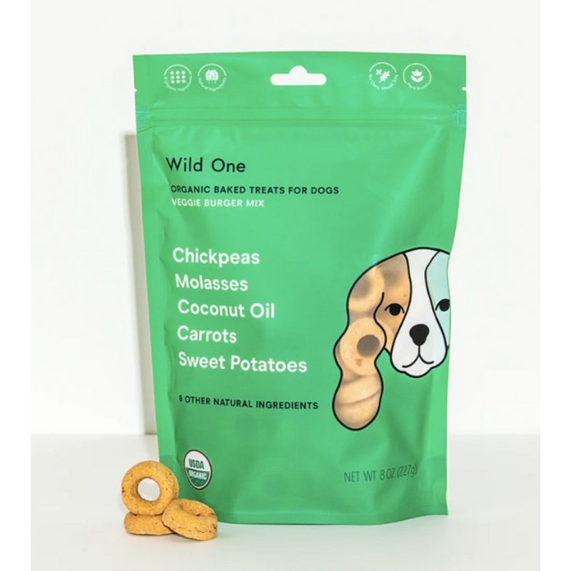 Wild One Organic Baked Dog Treats (Veggie Burger Mix)