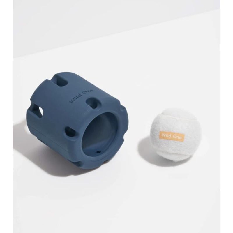 Wild One Tennis Tumble Dog Chew Toy (Navy)
