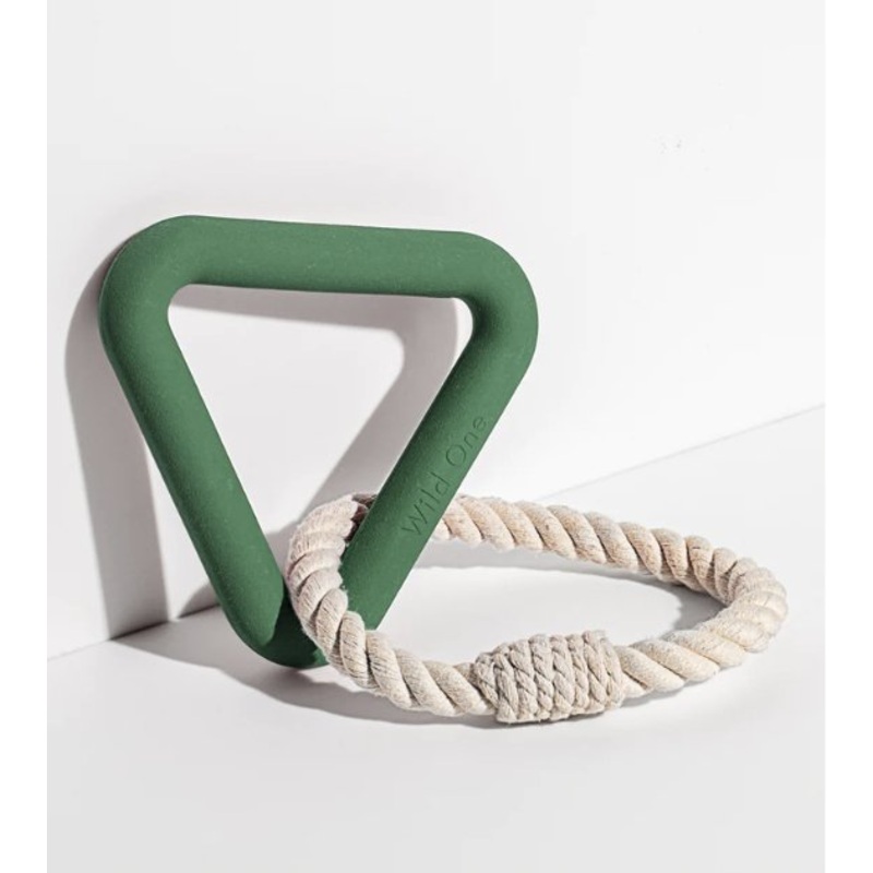 Wild One Triangle Tug Dog Chew Toy (Spruce)