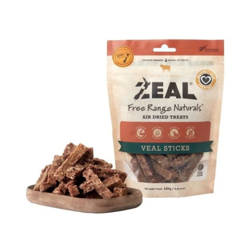Zeal Free Range Air Dried Dog Treats (Veal Sticks)