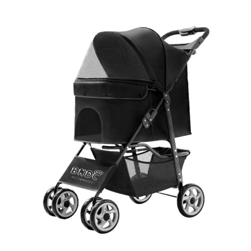 BNDC 102 Pram & Stroller For Dogs & Cats (Black)