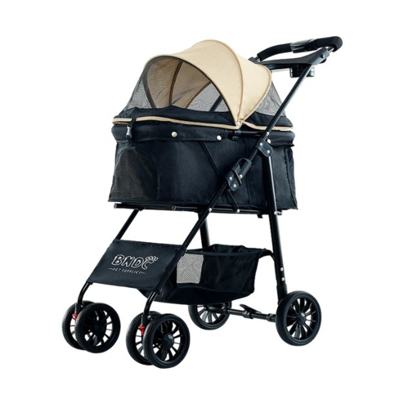 BNDC 102 Pram & Stroller For Dogs & Cats (Khaki)