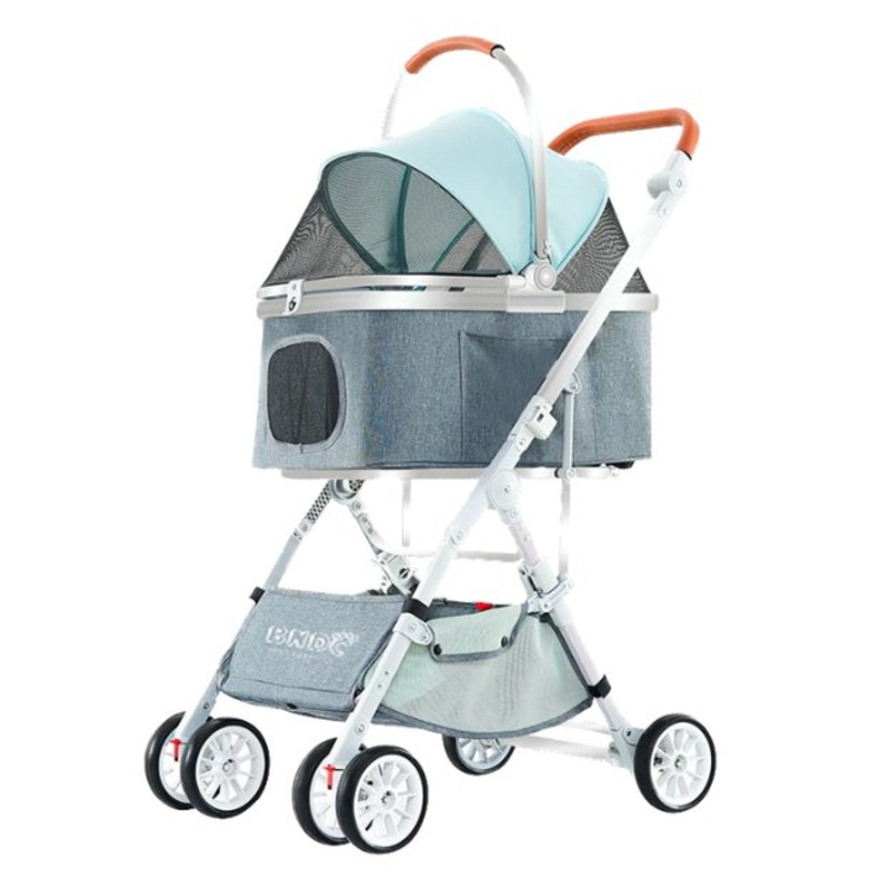 BNDC 103 Pram & Stroller For Dogs & Cats (Mint Green)